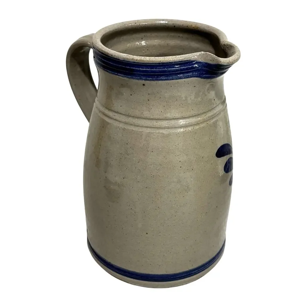 Vintage Heinz 57 salt glaze pottery pitcher artist signed 